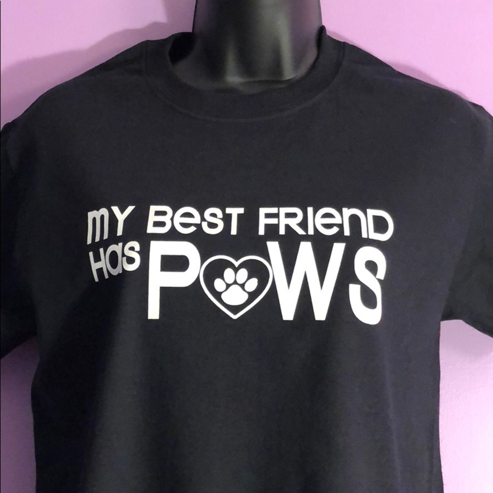🐾 Boutique T-shirt, My Best Friend Has Paws 🐾